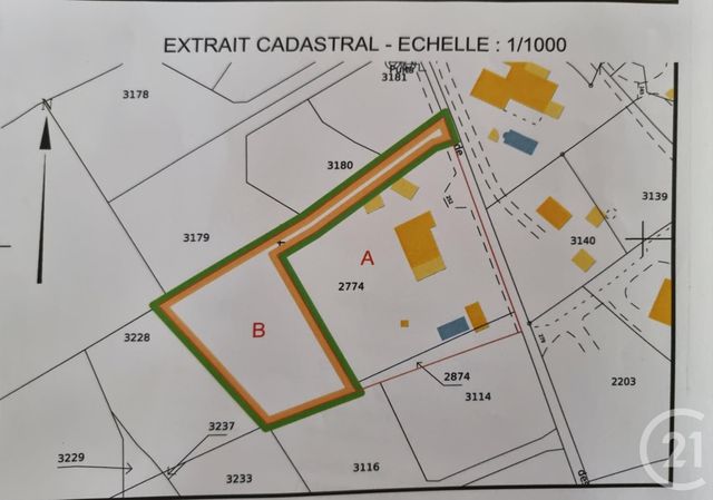 terrain à vendre - 1650.0 m2 - LORGUES - 83 - PROVENCE-ALPES-COTE-D-AZUR - Century 21 Haussmann Immobilier